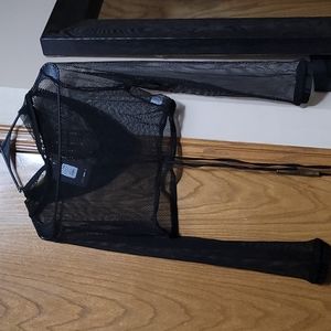 FashionNova Vacation drip fishnet crop